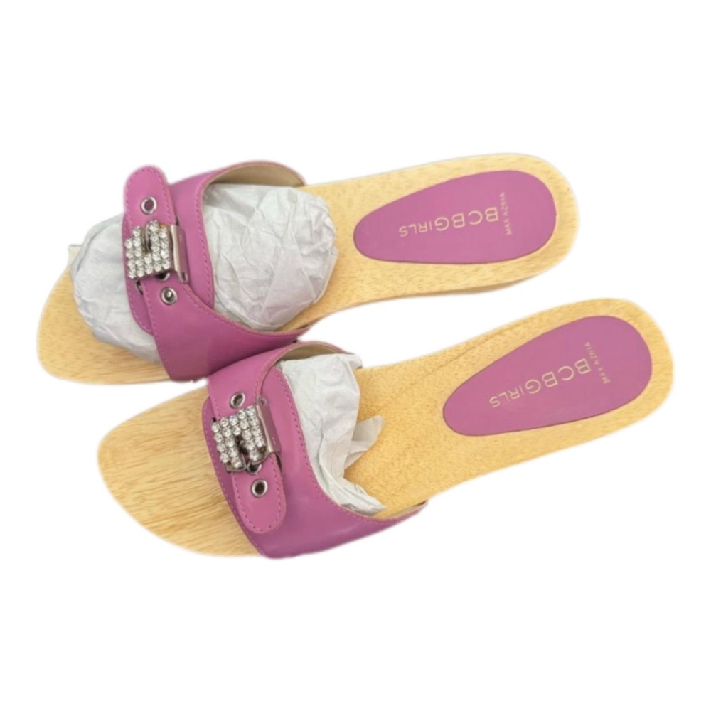 ʚ BCBGirls Purple Wooden Clogs/Sandals with Embellishment ɞ
